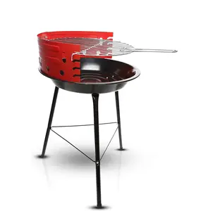 Gas One Charcoal Grill 16-inch Portable Charcoal Grill Barbecue Grill with 4 Levels for Flame Control Dual Venting System