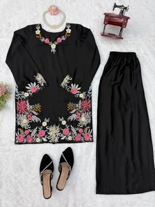 Most Selling Black Salwar Kameez Set with Dupatta Wear Women Ethnic Outfit <b>for</b> Wedding Season Available At Affordable Price - Product Image 5