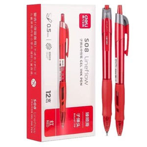 Deli Lineflow Gel <b>Pen</b> 0.5mm Bullet Tip Smooth Writing Office Student Use - Product Image 5