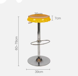<span class=keywords><strong>Tabouret</strong></span> <span class=keywords><strong>de</strong></span> bar réglable <span class=keywords><strong>en</strong></span> hauteur <span class=keywords><strong>de</strong></span> style nordique, <span class=keywords><strong>tabouret</strong></span> <span class=keywords><strong>de</strong></span> comptoir pivotant au design créatif <span class=keywords><strong>en</strong></span> <span class=keywords><strong>forme</strong></span> <span class=keywords><strong>de</strong></span> capsule <span class=keywords><strong>de</strong></span> bière, chaise <span class=keywords><strong>de</strong></span> bar moderne et minimaliste pour la maison - Product Image 6
