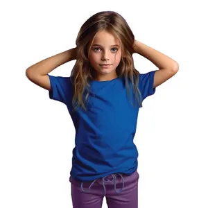 カスタム特大コットンファッションTシャツプレーンヘビーウェイトプラスサイズ子供用Tシャツ