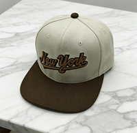 Gorras Clásicas Snapback de 6 Paneles, Gorras de Béisbol Vintage con Visera Plana, Gorras Originales Estilo Nueva York