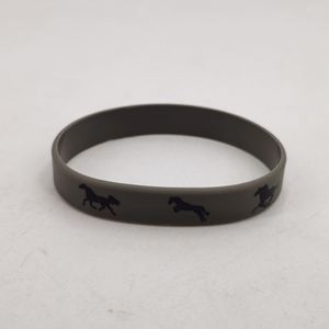 Pulsera de Silicona con Diseño de Caballo, Brazalete de Goma con Espíritu Ecuestre para Hombres y Mujeres, Regalo para Fiestas - Product Image 4