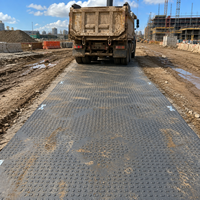 Dalles de route modulaires emboîtables pour équipements de construction lourds et accès temporaire aux chantiers, tapis de protection du sol résistants aux UV