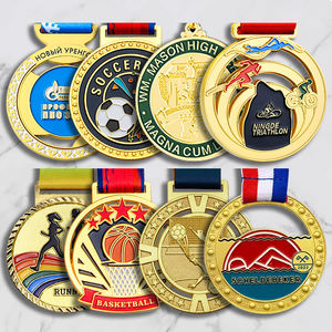 Benutzer definierte Gold Marathon Medaille Modern Style Blank Zink legierung Award für Abschluss feier und Sport lauf Personal isiert für <span class=keywords><strong>Medal</strong></span> las - Product Image 2
