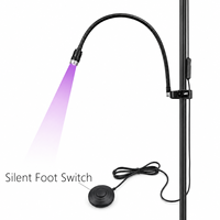 Support de lampe demi-lune amovible à lumière UV pour cils, réglable, 6W, séchage rapide, lampe LED pour extension de cils à domicile