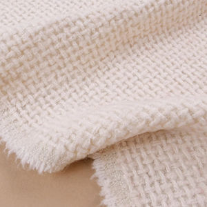 Laine tissée blanc laiteux doux et collant avec un petit style parfumé, tissu de laine grossier, ensemble de <span class=keywords><strong>manteau</strong></span> <span class=keywords><strong>pour</strong></span> l'automne et l'hiver - Product Image 1