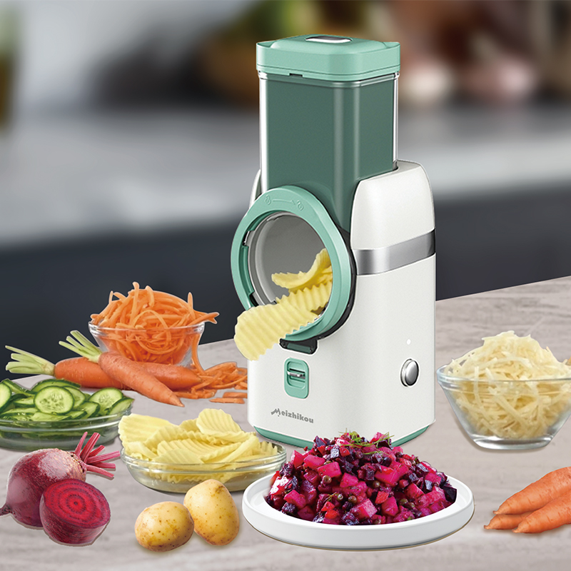 Migecon Kitchen Automatic Drum Slicer and Shredder Multi Functional Electric Vegetable Slicer