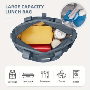 Refrigerador térmico a prueba de fugas con aislamiento reutilizable <span class=keywords><strong>para</strong></span> viajes, bandolera <span class=keywords><strong>para</strong></span> alimentos, bolsa de almuerzo de gran capacidad <span class=keywords><strong>para</strong></span> el <span class=keywords><strong>trabajo</strong></span> - Product Image 6