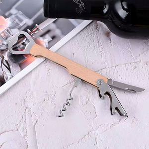 Fashion Hot Sale High Quality Handle Wine Bottle Opener With Gift Box Wedding and Party Custom Logo Wooden Corkscrew - Product Image 5