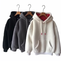 Hoodie polos kelas berat Logo kustom Hoodie gambar Puff besar Sweatshirt Hoodie desain serut ukuran Plus untuk pria