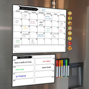 Planificador mensual personalizado, pizarra blanca de borrado en seco, calendario de pizarra blanca, tablero magnético para refrigerador - Product Image 4