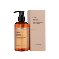 Huile de massage anti-cellulite anti-âge 240ml de marque privée pour le visage favorise la circulation sanguine