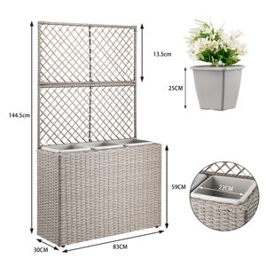 قائمة بذاتها PE ranta trilis مع 3 قطع نباتية سرير مرفوعة - Product Image 4