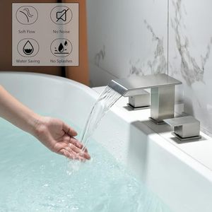 Rubinetto per Vasca da <span class=keywords><strong>Bagno</strong></span> di Alta Qualità <span class=keywords><strong>in</strong></span> <span class=keywords><strong>Offerta</strong></span>, <span class=keywords><strong>Set</strong></span> Rubinetto per Vasca con Effetto Cascata Installabile sul Piano - Product Image 3