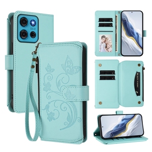 Étui portefeuille imprimé fleur papillon avec housse <span class=keywords><strong>de</strong></span> téléphone lanière pour <span class=keywords><strong>Moto</strong></span> G75/G55/G84/G85/G05/G45/G04/G73/G86 - Product Image 4