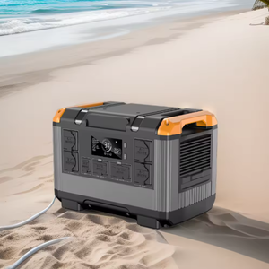 태양 광 발전 Lifepo4 배터리 가정 야외 캠핑 에너지 시스템 오프 그리드 휴대용 태양열 발전기 2400W 발전소 - Product Image 2