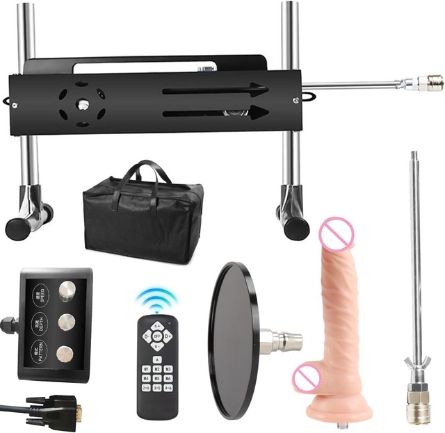 200W Premium Sex Machine with Wire and Remote Control,Thrusting Love Machine Device Sex Toy with Silicone Attachments Bundle