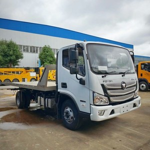 FOTON <b>Flatbed</b> Rollback Tow <b>Truck</b> Euro III Diesel Manual New 5 Ton Road Accident Rescue Wrecker Towing <b>Truck</b> - Product Image 1