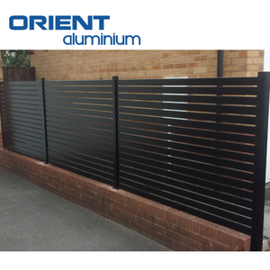 Clôture de confidentialité en aluminium pour jardin Clôture de sécurité en aluminium Clôture plate noire en aluminium Clôture de <span class=keywords><strong>vue</strong></span> transparente - Product Image 3