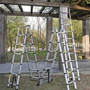 Escaleras Escalera Extensión Telescópica Apartamento moderno <span class=keywords><strong>Lidl</strong></span> Aluminio Retráctil Plegable 3,8 M/4M/4,4 M/5M/5,8 M/6,2 M - Product Image 3