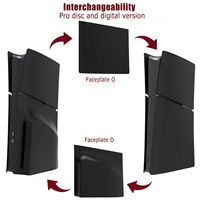 5 pièces de coques de protection pour PS5 Pro Slim (édition disque et numérique) – Kit de remplacement 5-en-1 pour panneaux avant