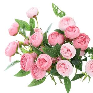 ดอกไม้ประดิษฐ์ ดอกคามิลเลีย ดอกกุหลาบชาแบบยุโรป ดอกไม้ประดับโต๊ะ ตกแต่งบ้าน งานแต่งงาน ราคาโรงงาน - Product Image 5