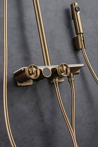 Mélangeur <span class=keywords><strong>de</strong></span> <span class=keywords><strong>douche</strong></span> or salle <span class=keywords><strong>de</strong></span> bain ensemble <span class=keywords><strong>de</strong></span> <span class=keywords><strong>douche</strong></span> domestique <span class=keywords><strong>colonne</strong></span> <span class=keywords><strong>de</strong></span> <span class=keywords><strong>douche</strong></span> <span class=keywords><strong>thermostatique</strong></span> intelligente multifonctionnelle entièrement en <span class=keywords><strong>cuivre</strong></span> - Product Image 3