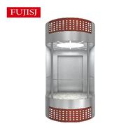 High-End di qualità con sollevamento panoramico automatico a doppia oscillazione di vetro elevatore Gearless macchina di trazione AC Design moderno centro commerciale in PVC