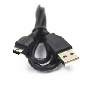 Cabo usb para mini b 5 pin v3 de 1m, para carregador de carro