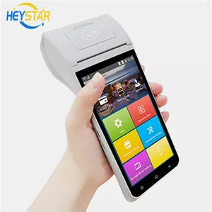 HEYSTAR HP405 Android POS Máquina com tela sensível ao toque portátil IC NFC Código QR Impressora Térmica CE Sistema Pos