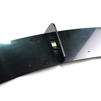 Difusor de Parachoques Trasero Negro Brillante ABS para Volkswagen Scirocco 2009 2014