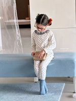Vêtements de nuit pour garçons et filles en gros, 95,5% coton, 4,5% élasthanne, différentes couleurs, ensemble de pyjama doux et confortable, prêt à être expédié