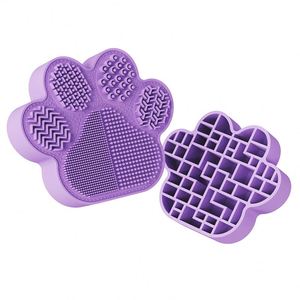 Nuevo Limpiador de Brochas de Maquillaje 2 en 1 de Silicona y Caja de Almacenamiento - Organizador de Brochas con Forma de Pata de Gato para una Limpieza y Almacenamiento Eficientes - Product Image 3