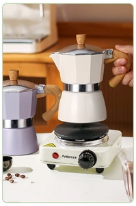 <span class=keywords><strong>Cafetera</strong></span> gris <span class=keywords><strong>italiana</strong></span> de grado alimenticio, <span class=keywords><strong>cafetera</strong></span> Moka, <span class=keywords><strong>cafetera</strong></span> Moka, <span class=keywords><strong>cafetera</strong></span> espresso personalizada portátil de aluminio - Product Image 3