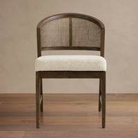 Chaise de salle à manger en rotin de luxe, meubles de salle à manger, ensembles de salle à manger, chaise d'appoint en bois massif