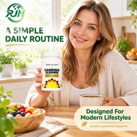 Capsules nettoyantes OEM Candida aux herbes naturelles pour nettoyer les intestins et le côlon et capsules de détoxification.