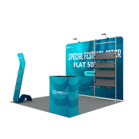 Stand d'exposition en aluminium sur mesure 10x10 pieds, conception sans outils, stand d'exposition pour salon professionnel