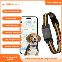 Pelacak GPS Hewan Pintar 4G Tahan Air untuk Anjing dan Kucing dengan Kontrol Aplikasi dan Geo-Fence