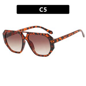 Gafas de Sol Estilo Hip Hop Vintage Maxfree, Gafas de Sol Poligonales Irregulares Retro con Doble Puente, Unisex - Product Image 6
