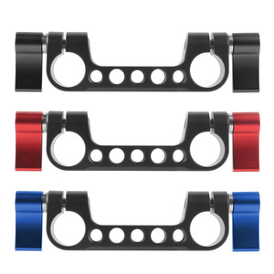 15Mm Dual Hole Rail <b>Clamp</b> Aluminum Alloy <b>Quick</b> Release Camera Mount Adapter For Cage System - Product Image 3