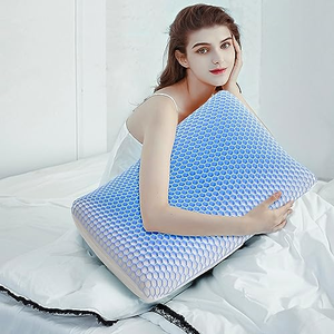 Oreiller en mousse à mémoire de forme en gel TPE alvéolé, housse 100% polyester lavable, grille rafraîchissante, personnalisable pour le soulagement des douleurs cervicales et le sommeil sur le côté - Vente en gros - Product Image 3