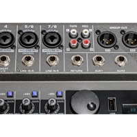 Console de mixage professionnelle HERO8 + Alimentation fantôme 48V Double effets 99DSP Contrôleur DJ BT Console de mixage audio