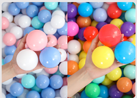 Balles de piscine en plastique souple, mini, couleurs variées, résistantes à l'écrasement, sans arêtes vives, non toxiques, sans phtalates et sans BPA, pour bébé et tout-petit