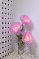 Flor de Camelia Gigante Luminosa Hecha a Mano con Luz para Bodas, Decoración del Hogar, Calle, Inicio de Negocios, Accesorios de Fotografía