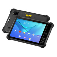 Tablet Industrial Resistente Android Octa Core IP65 Impermeable de 10.1 Pulgadas 10000mAh con NFC Frontal, GPS y Escáner de Huellas Dactilares Opcional