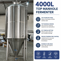 Cuve de Fermentation Commerciale en Acier Inoxydable 6000L / Unitank Conique AISI304 / Certifiée CE & PED / Isobare