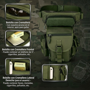 Ele-Gate <b>Tactical</b> Thigh Bag 700D Waterproof Leg <b>Backpack</b> for Men Multiple Compartments - Product Image 5