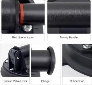 カスタマイズ可能な工業用真空計 150kg 吸着力 新型ガラス吸盤圧力計 カラーオプション表示 OEM ODM - Product Image 2