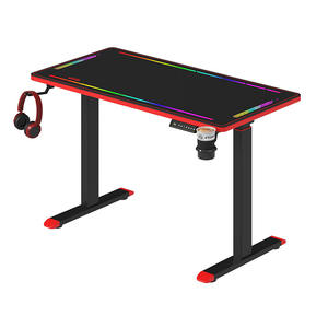 <span class=keywords><strong>Bureau</strong></span> de jeu <span class=keywords><strong>debout</strong></span> Hollin en forme de L Riser double moteur réglable en hauteur - Product Image 6